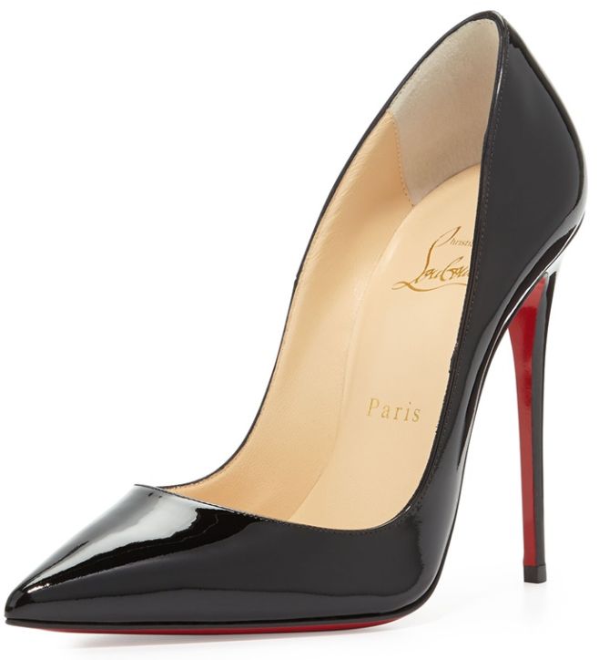 christian louboutin so kate pumps black patent