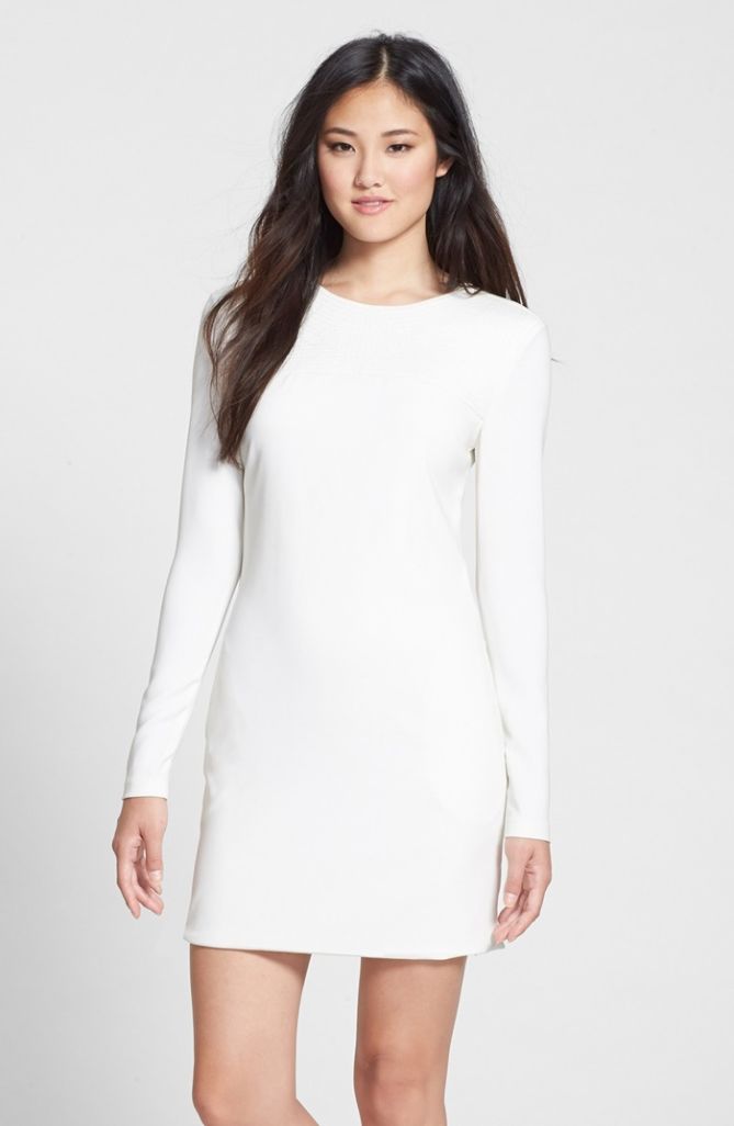 cynthia rowley crepe shift dress