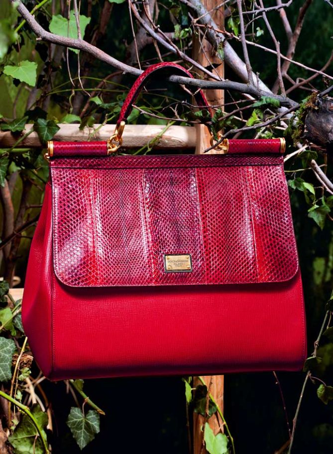 fall-winter-2014-2015-accessory-trends-dolce-and-gabbana-ayers-and-calfskin-red-sicily-bag