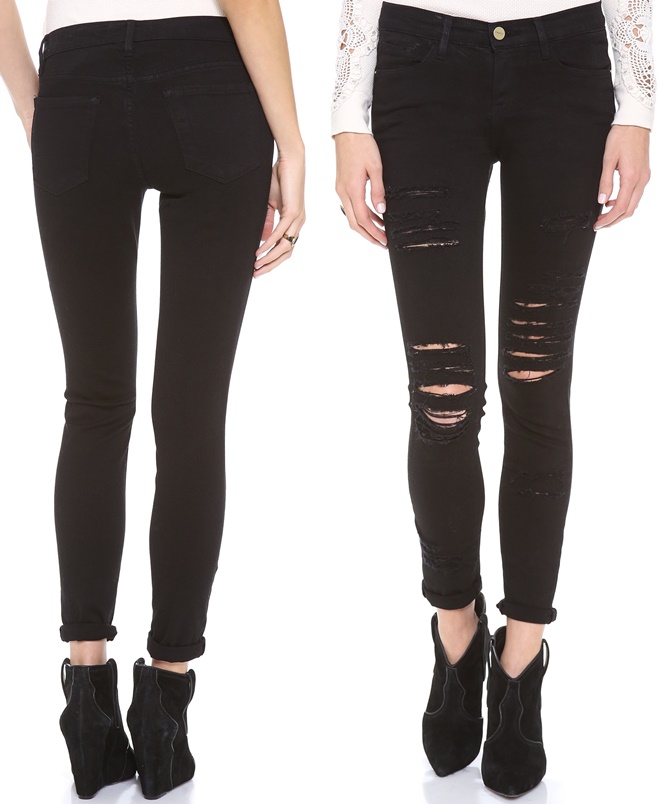 frame le color ripped skinny jeans-horz