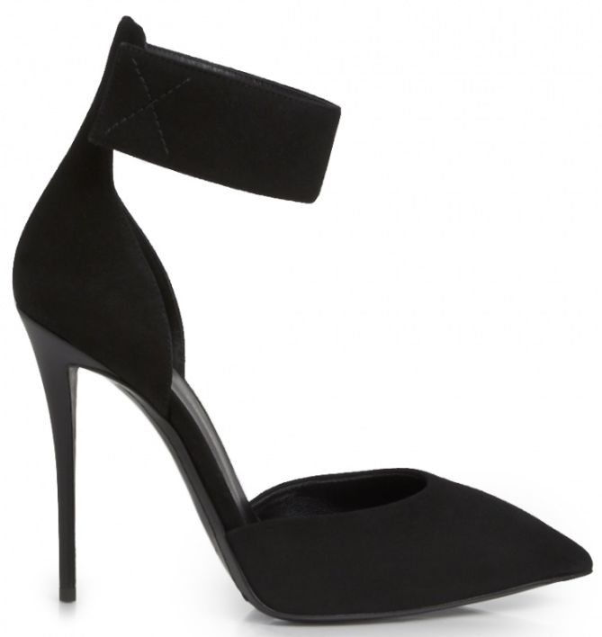 giuseppe zanotti suede ankle strap pumps