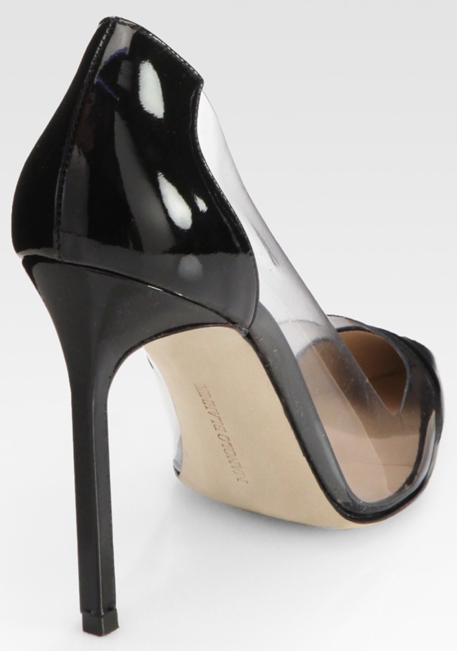 manolo blahnik translucent pvc pacha pumps 2