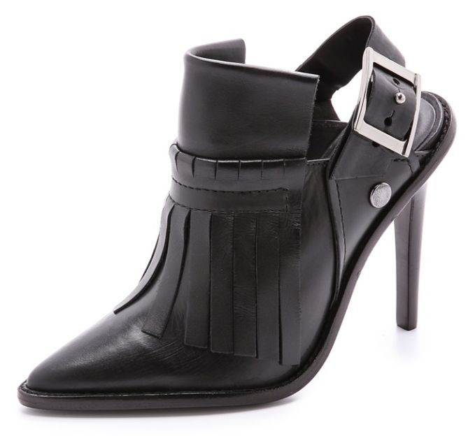 tibi glynnis tassel booties slingback