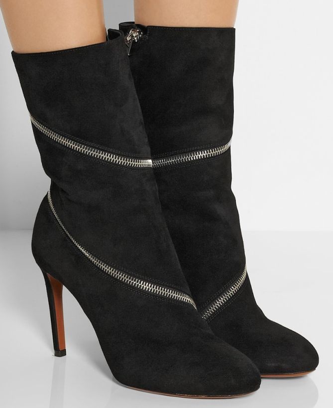 alaia ares zipper trim boots 3