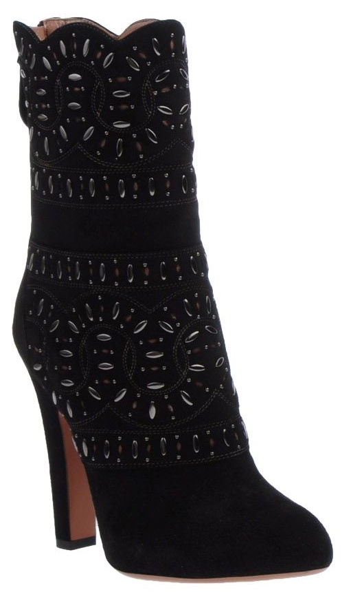 alaia embellished studded boots 2