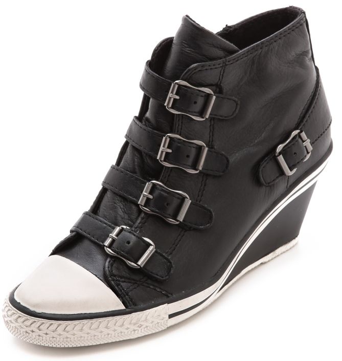 ash genial low wedge sneakers