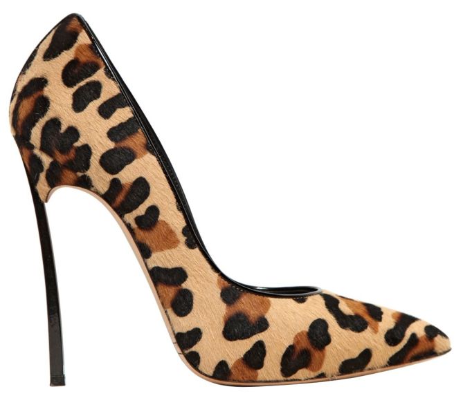 casadei blade heel leopard print pumps