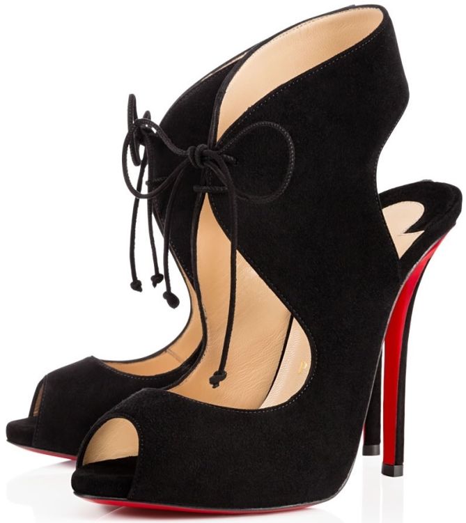 christian louboutin allegra black suede 8