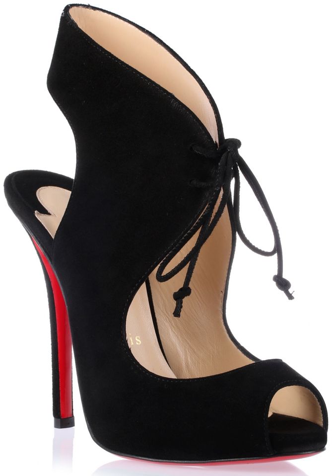 christian louboutin allegra black suede