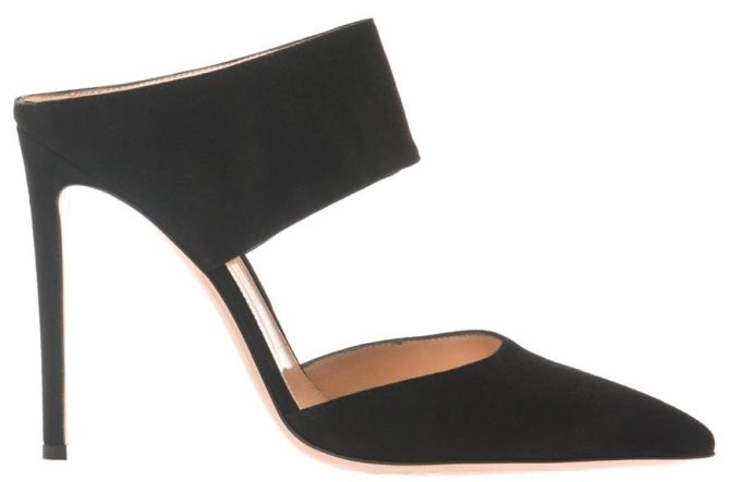 gianvito rossi two strap mules black