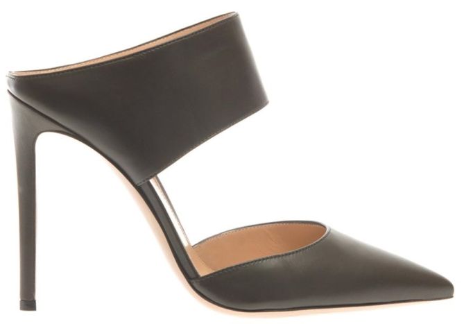 gianvito rossi two strap mules brown