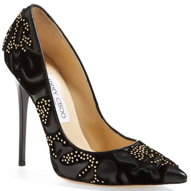 jimmy choo anouk pumps studded black