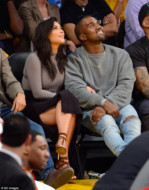 Kim Kardashian Wears Spanx and Givenchy Heels to the Lakers Game