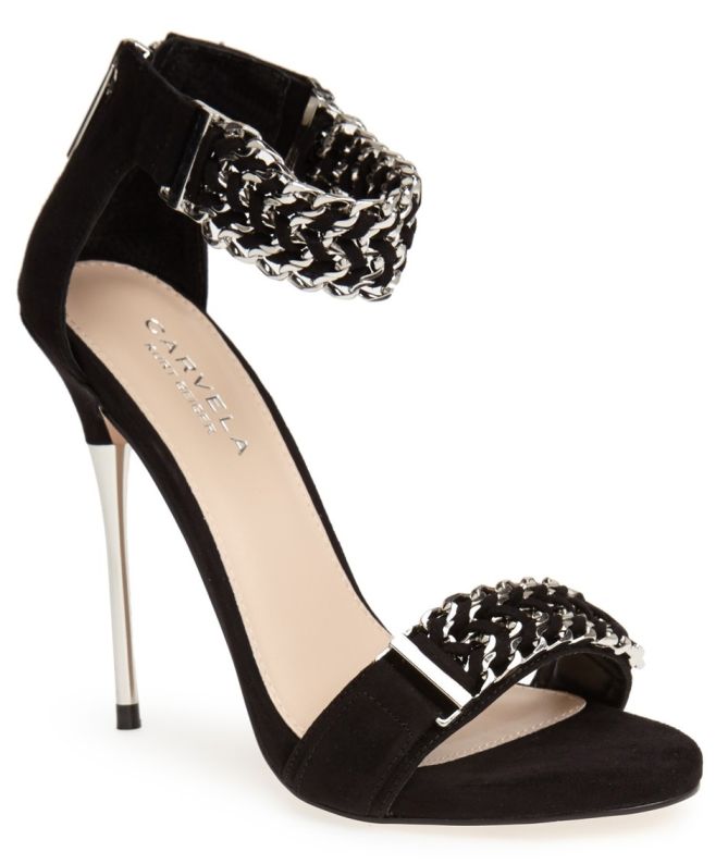 kurt geiger garland chain detail sandals