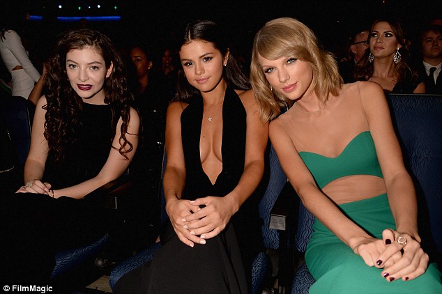 selena gomez taylor swift lorde 2014 american music awards