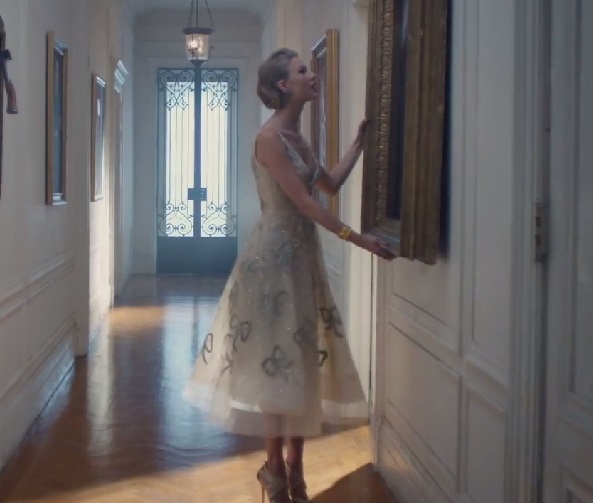 taylor swift blank space video  ribbon dress