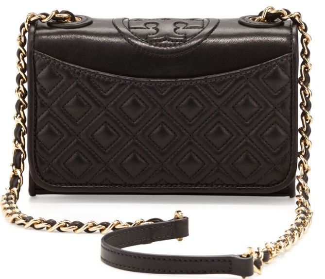 tory burch fleming quilted mini flap