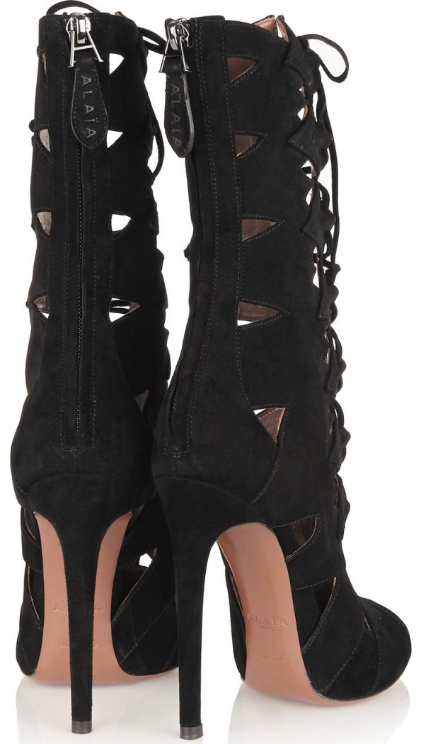 alaia cutout suede lace-up boots 2