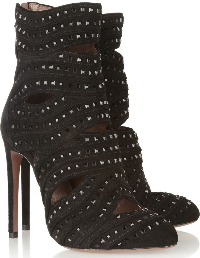 alaia studded cutout boots 4