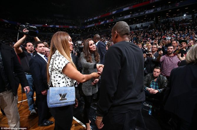 beyonce jay z duchess kate middleton prince william basketball game