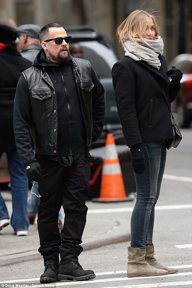 cameron diaz benji madden isable marant rugged boots manhattan november 2014 2