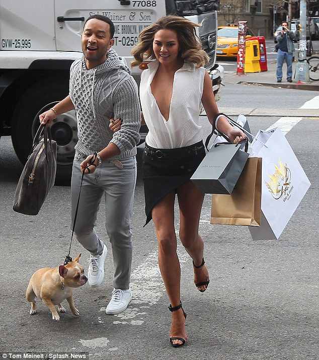 chrissy teigen shoot breasts skirt new york december 2014 2