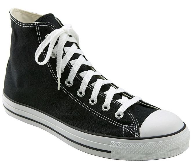 converse chuck taylor classic  sneaker black canvas high top