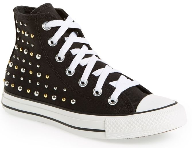converse chuck taylor suede studded high top