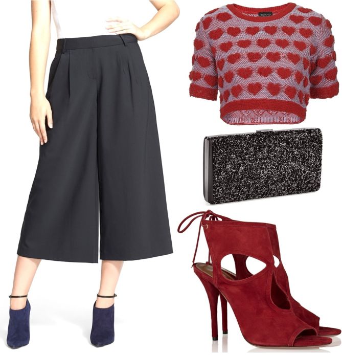 how to wear wide leg culottes crop