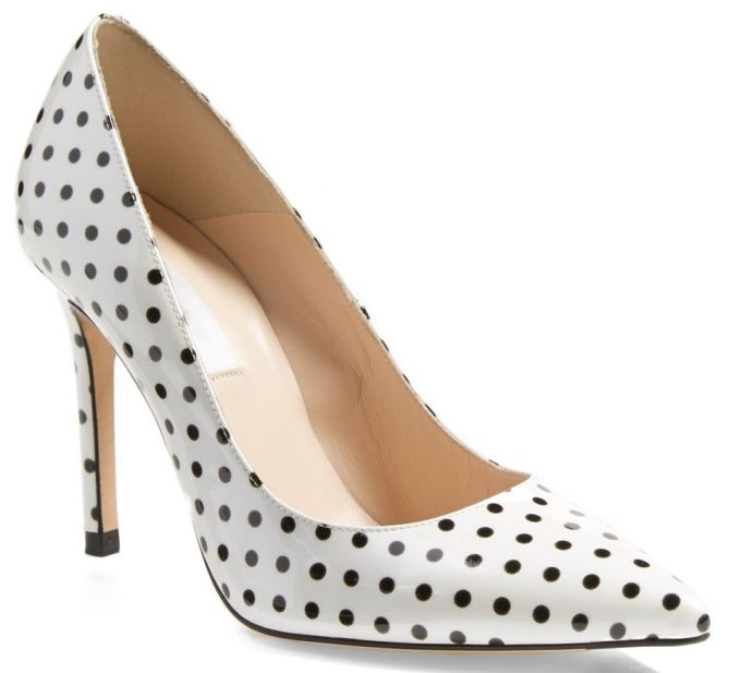 l.k. bennett polka dot pumps