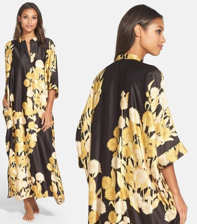 natori floral kaftan