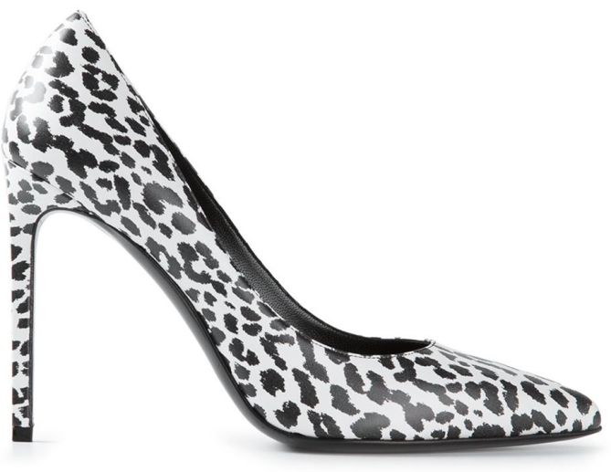 saint laurent paris classic animal print spots classic 105mm