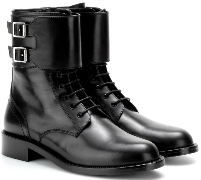 saint laurent patti leather boots