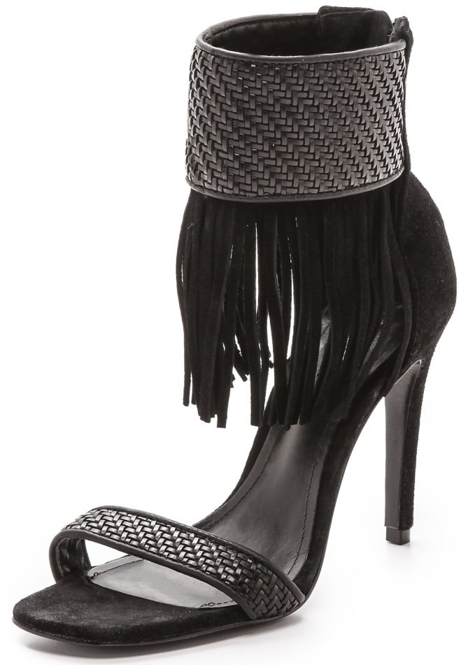 schutz tekhina sandals fringe