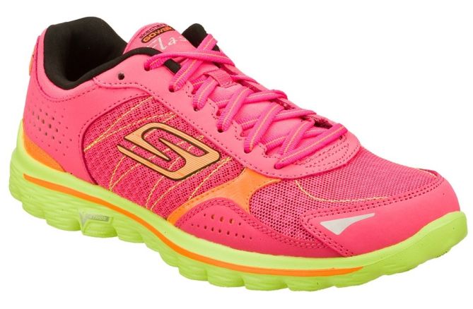 skechers go walk two flash sneakers