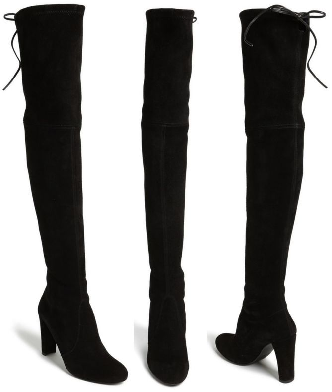 stuart weitzman highland black suede-horz