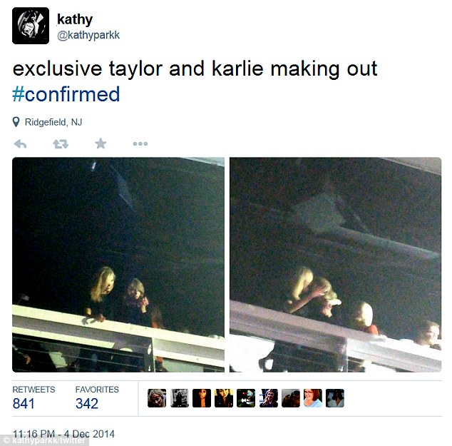 taylor swift karlie kloss kissing 2 fan shot