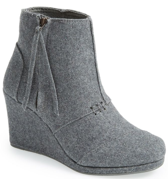 toms desert wedge high bootie 3333