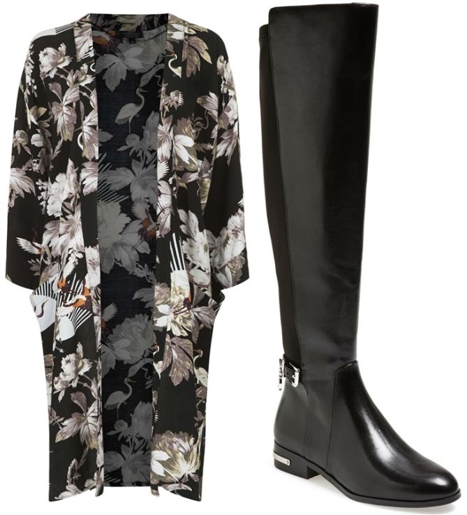 topshop kimono michael kors boots