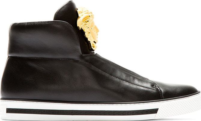 versace medusa high top sneakers