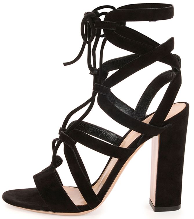 gianvito rossi strappy tie front shoes 2