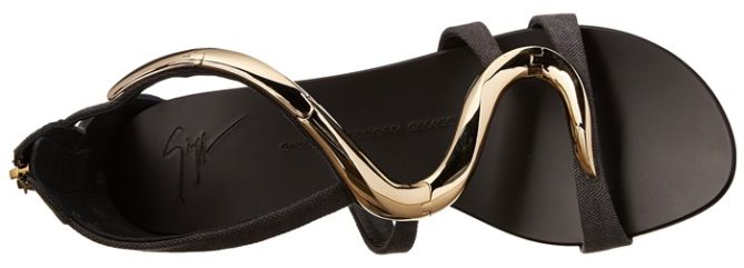 giuseppe zanotti metal detail suede flat sandals 2