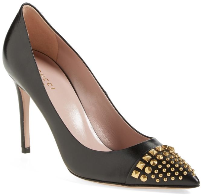 gucci coline pumps studded