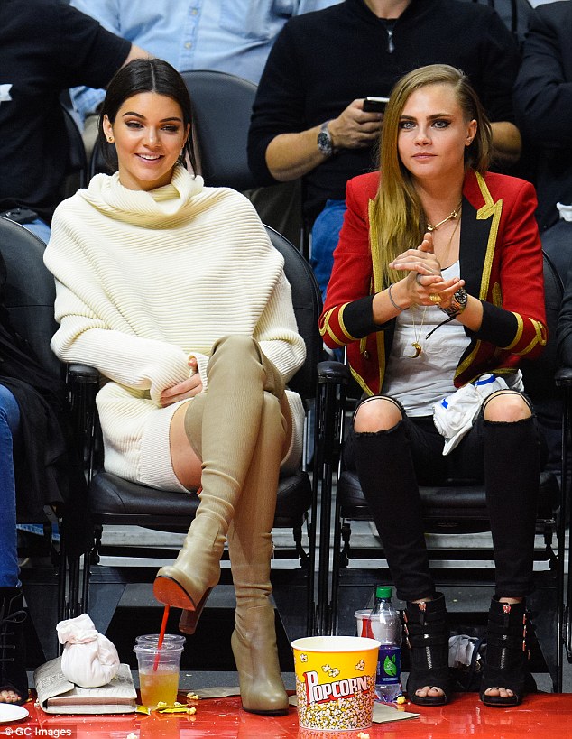 kendall thigh high celine boots sweater dress january 2015 clippers lakers game 6