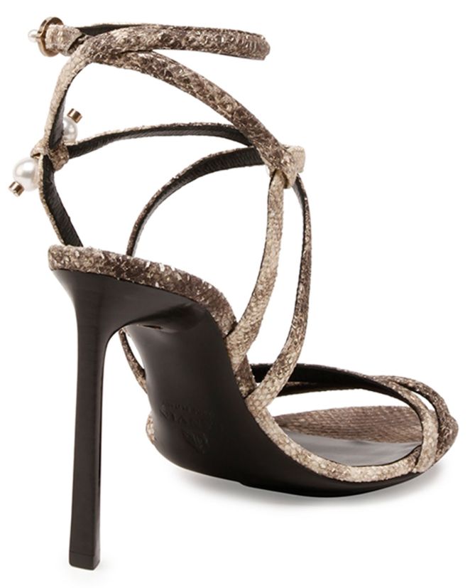 lanvin pierced pearl strappy sandals 3