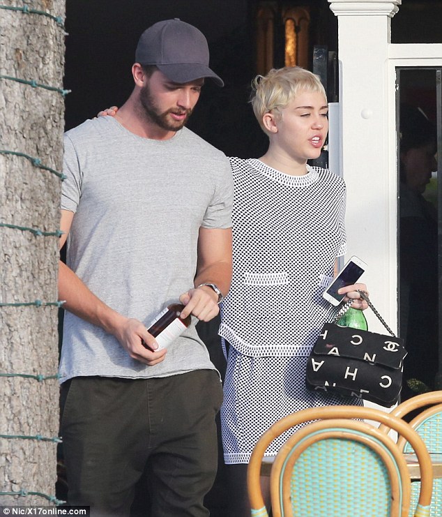 miley cyrus patrick schwarzenegger date january 7 2015 suede creepers 2