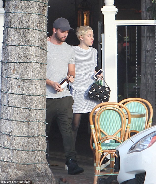 miley cyrus patrick schwarzenegger date january 7 2015 suede creepers 5