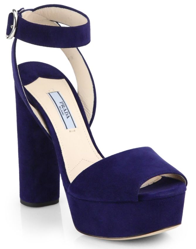 prada suede platform sandals