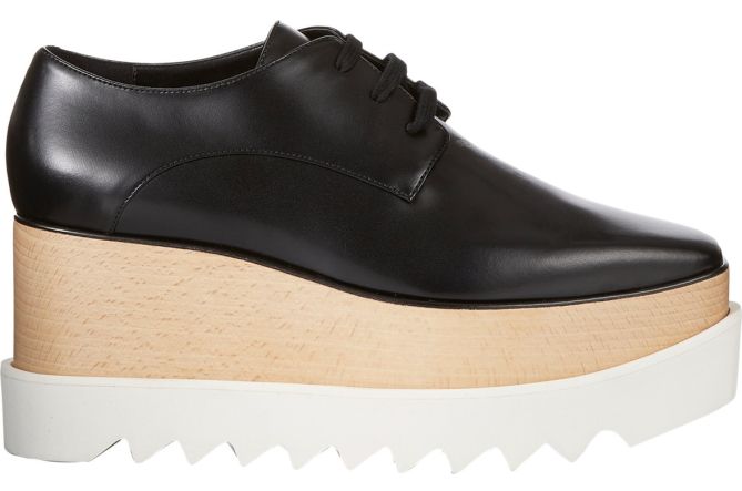 stella mccartney britt platform oxford lace up black