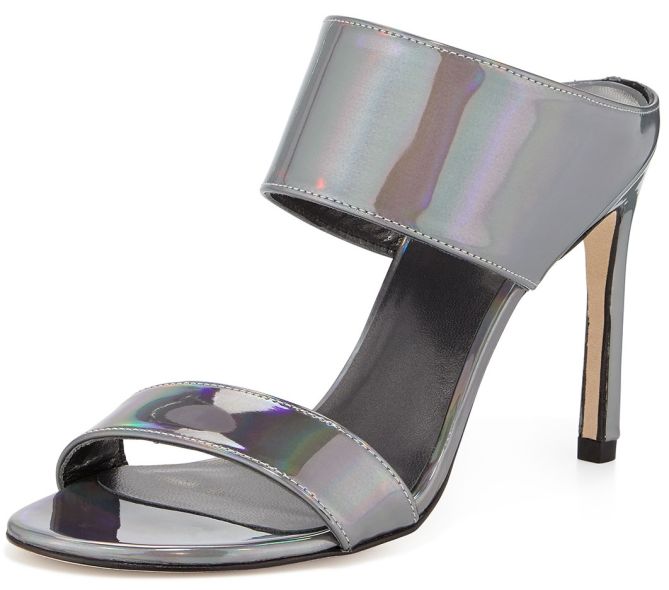 stuart weitzman myslide pewter metallic